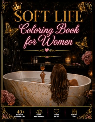 Soft Life coloring Book For Women: 50 Cozy & Luxury Designs (Soft Life Coloring Series) (French Edition) image 2
