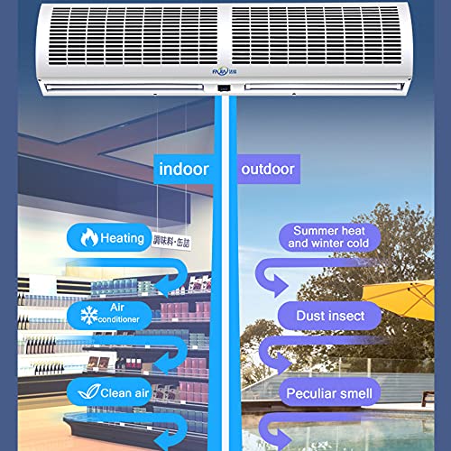 Luchtgordijnmachine Commerciële Geluidsarme Natuurlijke Wind Elektrisch Luchtgordijn Met Afstandsbediening Warmte… - Image 6