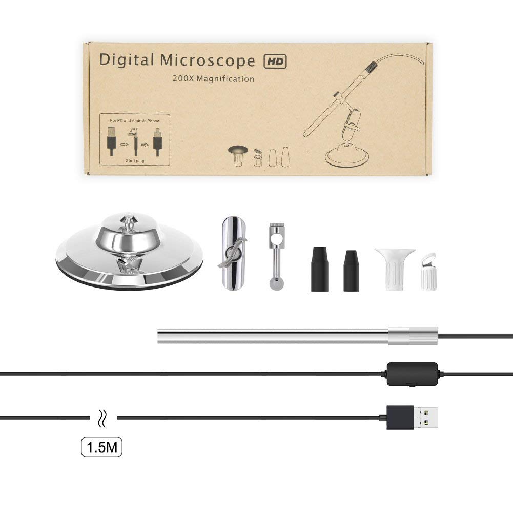 Digital USB Microscope, Teslong Portable Multifunction with 10200X
