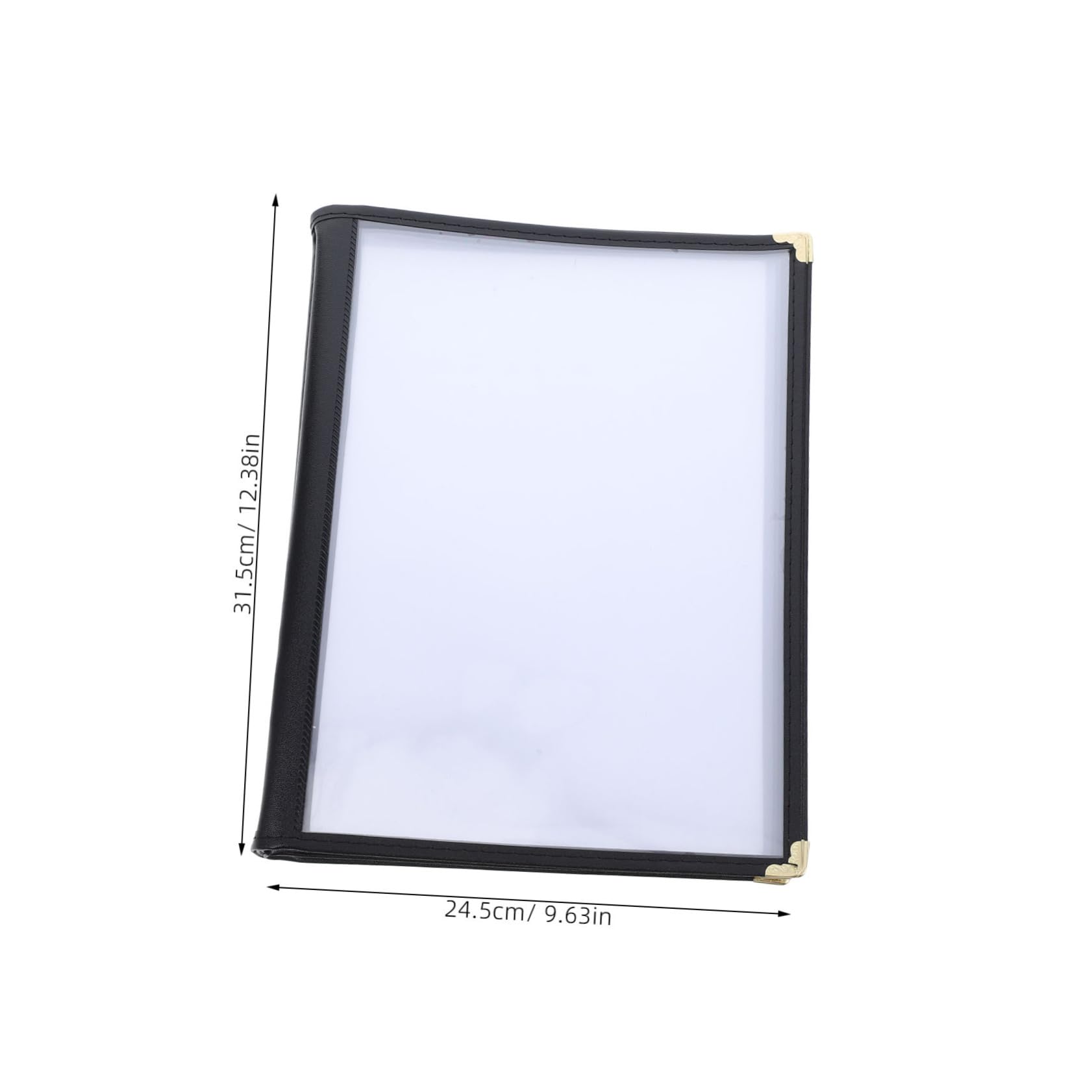 PRETYZOOM Restaurant Menu Folder Plastic Menu Cover A4 Size Drink List Holder Binder Inserts