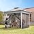 VIVOHOME Pop Up Gazebo 10x10ft Outdoor Canopy Tent with Mosquito Netting & 2 Tiers Roof for Patio Garden Backyard, Grey