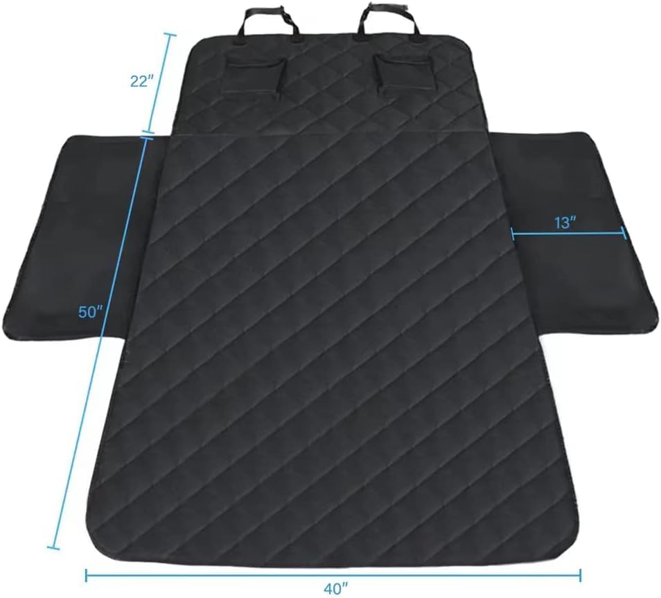 Miniatura 2 de RBSC Home Funda de asiento trasero de automóvil para perros, forro de carga impermeable para perros, funda de carga resistente y antideslizante para