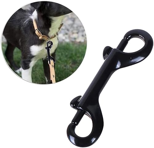 Miniatura 3 de Weenkeey 4 ganchos de doble extremo para perno de aleación de zinc, clips de cadena de gatillo de metal resistente para mascotas, correa de perro,