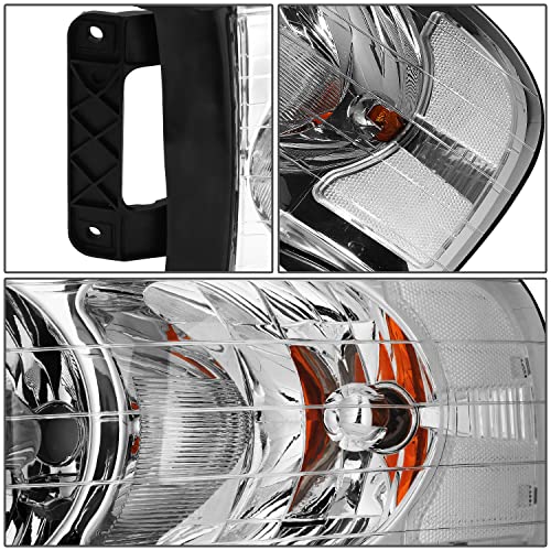 DNA MOTORING Pair Headlights Compatible with 02-05 Dodge Ram 1500 2500 3500, Left & Right, Chrome Housing Clear Corner, HL-OH-DR02-CH-CL1 - Image 5