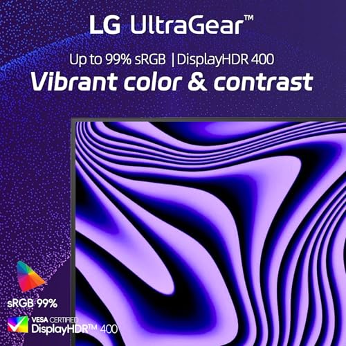 Image of LG 27 inch QHD Ultragear Monitor, 300Hz, 1ms, NVIDIA G-Sync, AMD FreeSync Premium, VESA DisplayHDR 400,HDMI, Displayport, USB Type-C, Tilt /Height /Swivel & Pivot Adjustment Stand