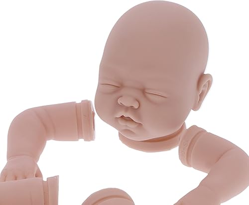 Miniatura 8 de SUNGOOYUE Kit de muñeca DIY de 22 pulgadas, muñeca sin pintar, conjunto de accesorios de piezas de extremidades suaves para bebés