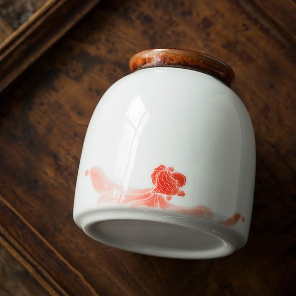 Masowe pojemniki na herbatę, hermetyczne pojemniki, popołudniowe pudełka, ręcznie malowane ceramiczne zestawy do przechowywania domowego, pojemniki szklane z liśćmi