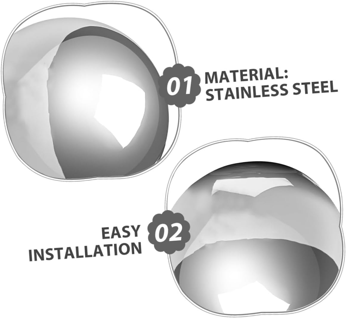 Stainless Steel Garden Mirror Gazing Ball 20cm Polished Reflective Sphere Outdoor Lawn Decorative Sphere 1mm Thick 201# Stainless Steel