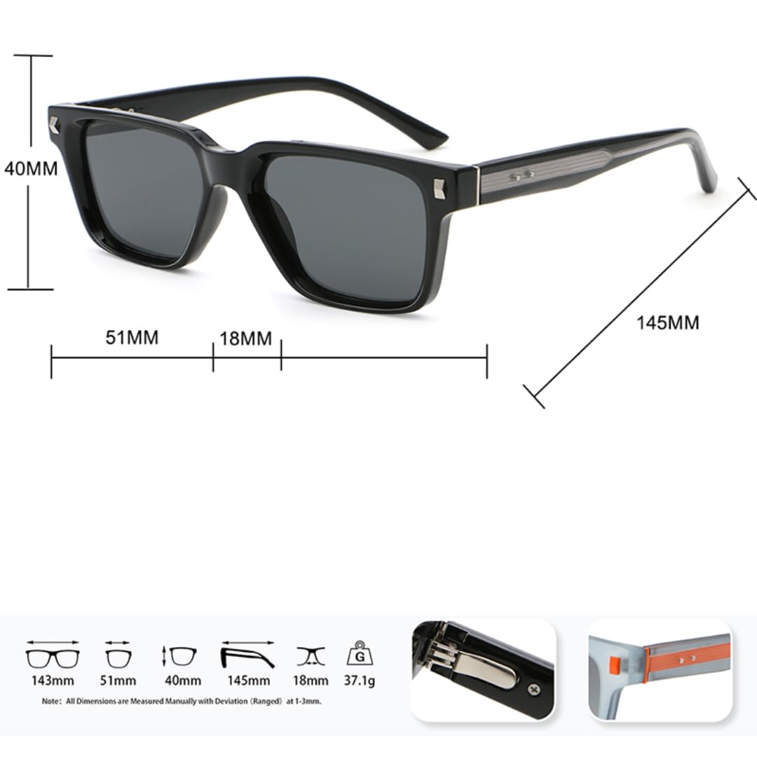 Montura de gafas de sol de moda UV400 para hombre.