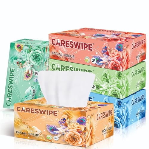 Careswipe Premium Facial Tissue Box 100 pulls pack of 5 total 500 pulls for Home, Office & Car – Soft & Durable 2-Ply Tissues in Stylish Box Design (B0DBR7J29Z) Amazon Price History, Amazon Price Tracker