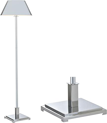 JONATHAN Y JYL6005A Roxy - Lámpara de pie LED de metal de 60 pulgadas, contemporánea, moderna, transitoria, oficina, sala de estar, sala de estar,