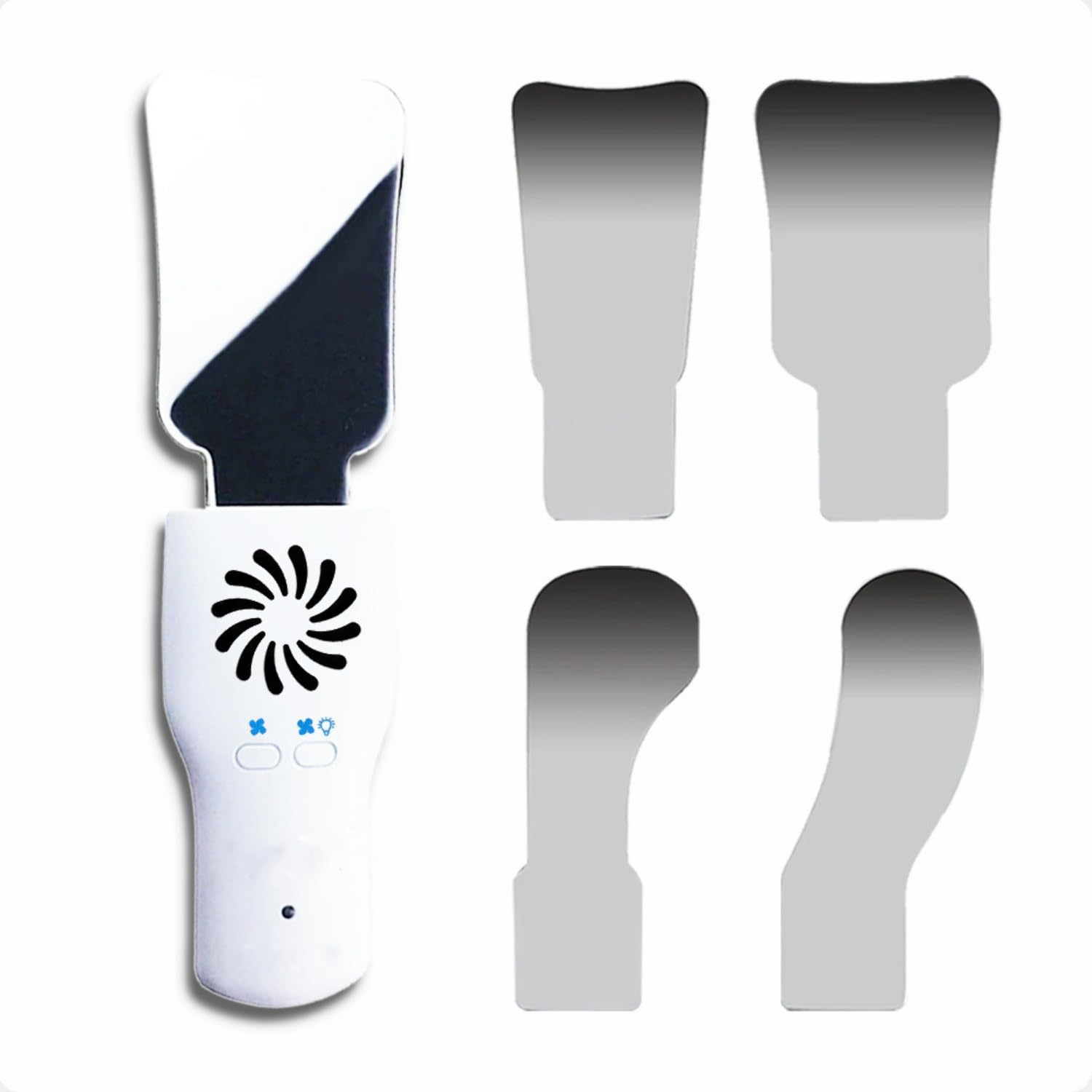 Specchi for fotografia dentale Specchi intraorali antiappannamento con impugnatura a LED, riflettore bifacciale Specchi ortodontici Kit for la cura dei denti