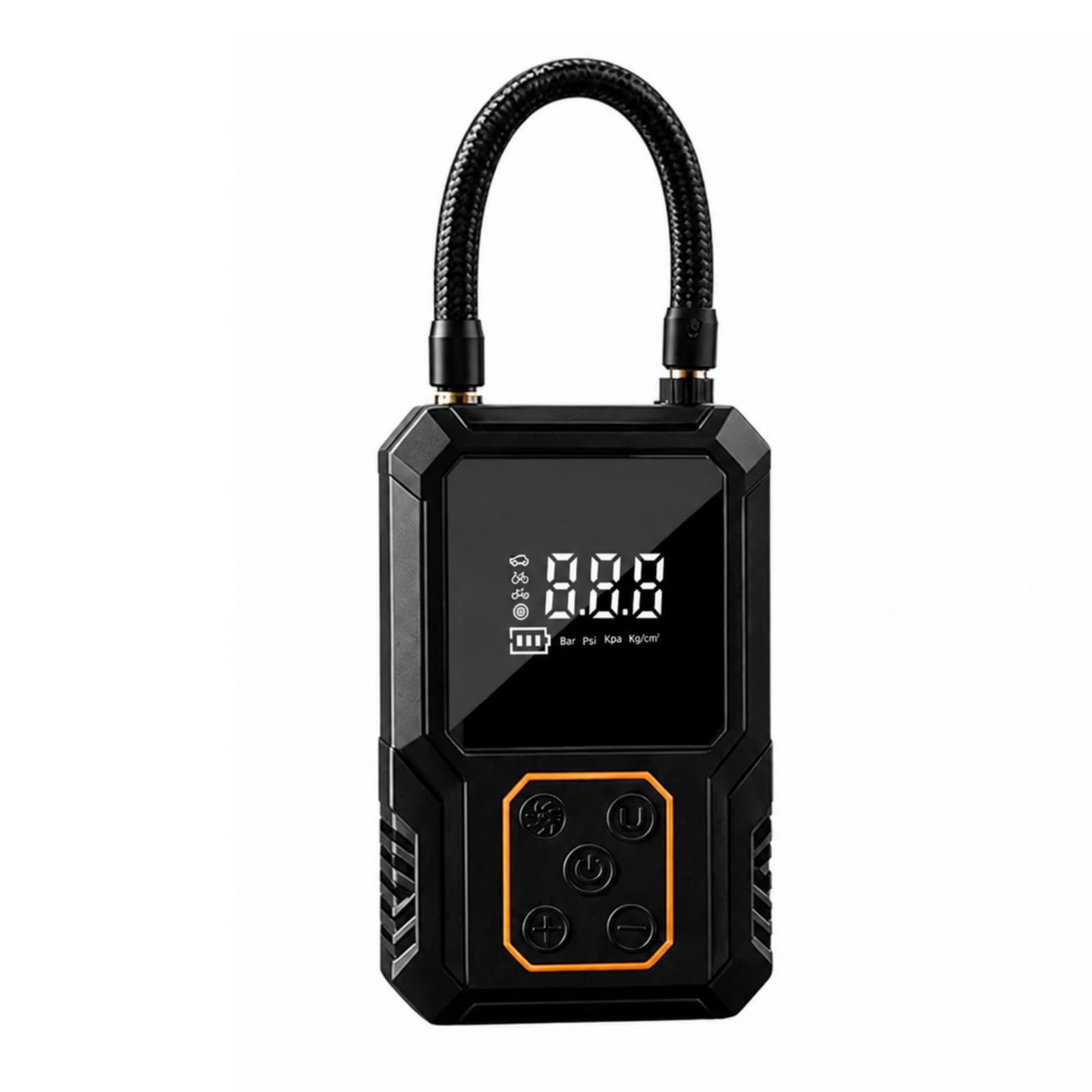 Compresor para Ruedas Automóvil con Medidor Digital y Luz Led Incorporada Inflado Manual Compacto para Vehículos y Pelotas portivas Acuado para Uso Doméstico y Taller