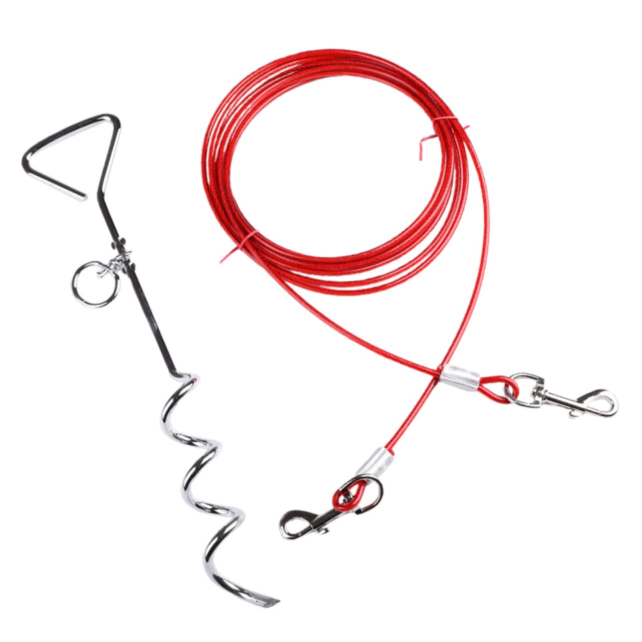 Hohopeti 2 Piezas De Pila para Perros Estaca para Atar Mascotas Estaca para Atar Perros Estaca para Atar Perros Estaca para Perros Estaca para Atar Perros En El Suelo Ancla