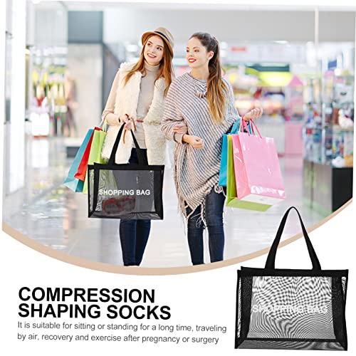 Lightweight Travel Tote Bag Nylon Mesh Overnight Bag Duffle Black Large Capacity Easy to Clean2