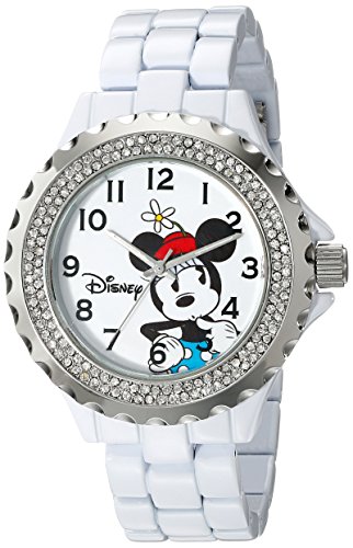 Preisvergleich Produktbild Disney Damen-Armbanduhr w001635 Minnie Maus analog Display Analog Quarz Weiß