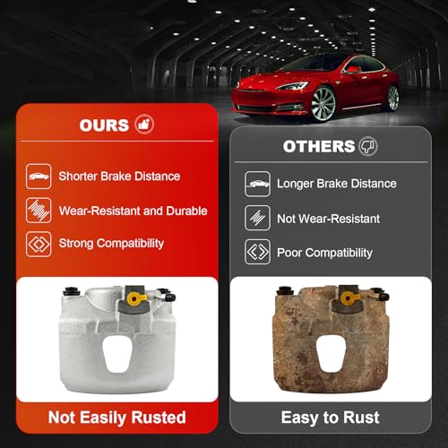 Image of cciyu Front Left & Right Brake Calipers Assembly 184391 184390 For Ford For Bronco /For E-150 /For E-150 Club Wagon /For E-150 Econoline /For E-150 Econoline Club Wagon /For Econoline /For F-150