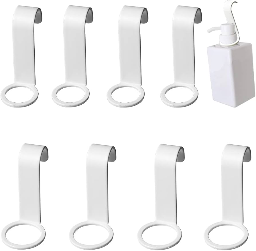 Amazon|お風呂ラック 吊り下げ ボトルホルダーフック 8点セット Amazon|お風呂ラック 吊り下げ ボトルホルダーフック 8点セット
