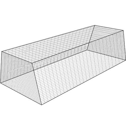 BATTING CAGES INC. BCI Freestanding Trapezoid Batting Cage with Net, Frame, Corner Kit, and Stake Down Kit, Baseball and Softball Training Equipment (70 Feet)