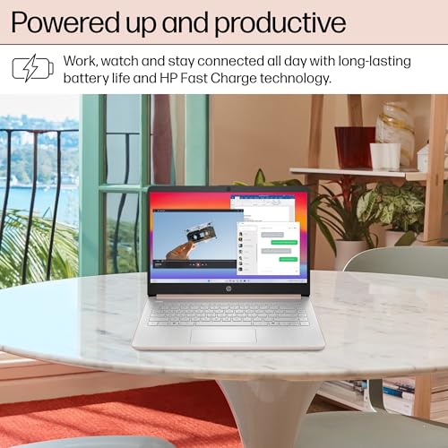 Image of HP Stream 14 inch HD Laptop for Student & Home (14 inch LED, 1-Year Office 365, Intel 4-Core N150 (>N4120), 4GB RAM, 64 GB eMMC, 11-Hr Long Battery Life, Fast Charge, Webcam, Win 11 S