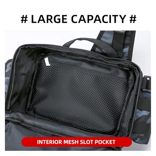 Mochila de camping para caña de pescar que evita cargas pesadas 5