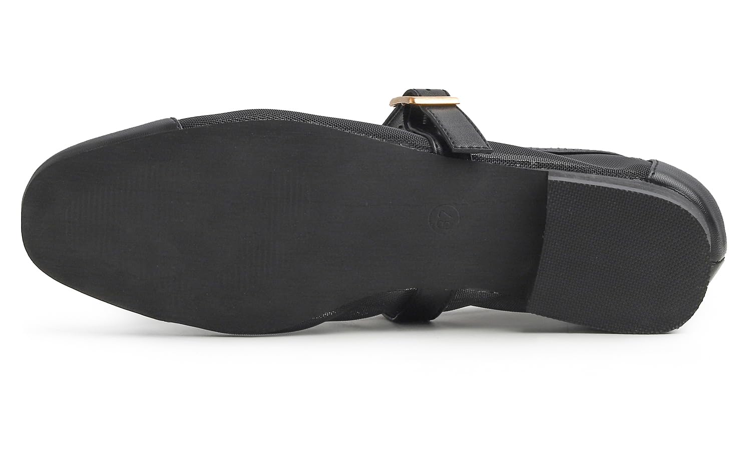 Feversole Mary Jane Halbschuhe,Flach Freizeit Tanzschuhe