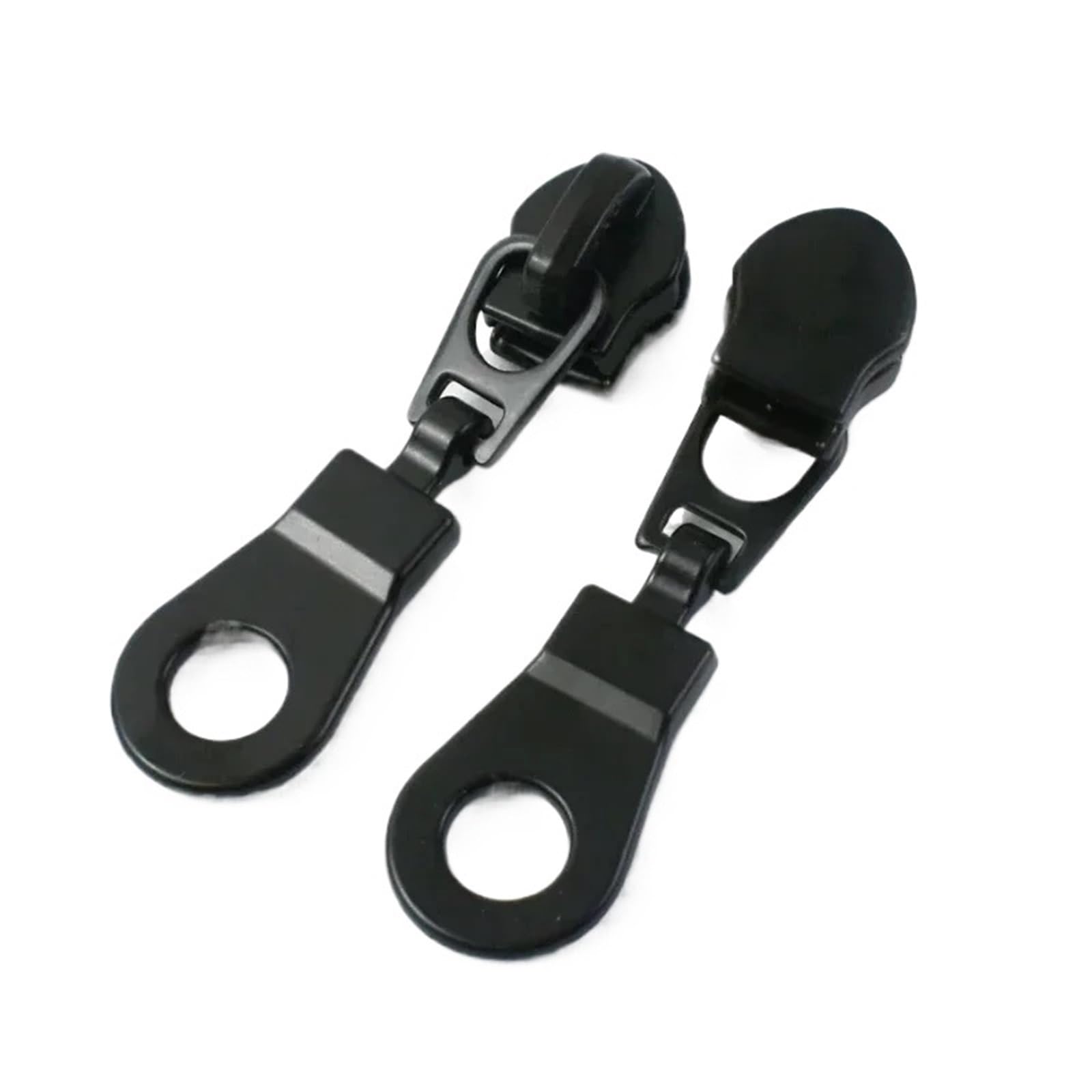 Zipper Pull Replacement Parts, 5# Zipper Pulls 50 Pcs Multicolor - Zip Sliders Repair Kit Garment Replacement(Black)
