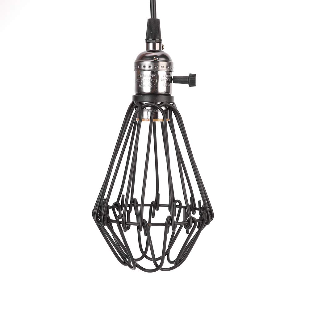 Hanging Light, Power Cable Length Adjustable Ceiling Elegant Durable for Resturant for Home(Black)-image-28