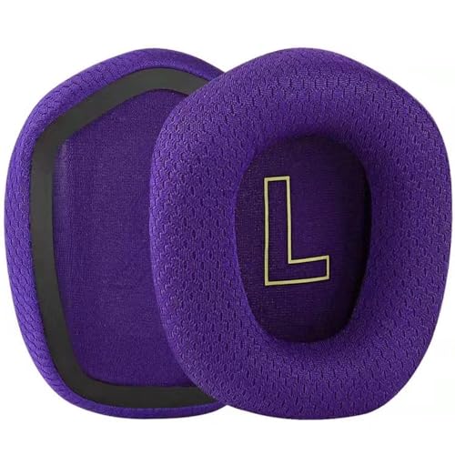 G733 Almohadillas de Tela de Malla Reemplazo para Auriculares Compatible con Logitech G733 Lightspeed RGB Inalámbrico Almohadillas de Memoria de Alta Densidad - Morado miniatura 1