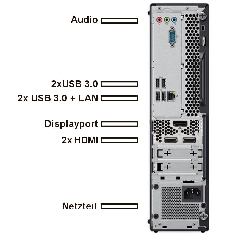 Lenovo ThinkCentre Raytracing Gaming PC - Intel Core i7 7700 4.20 GHz - NVIDIA Geforce RTX 3050 6GB DDR6-32 GB DDR4-1000 GB SSD - USB3.0 - WLAN - inkl Windows 11 Pro und Office 2010 - #8199