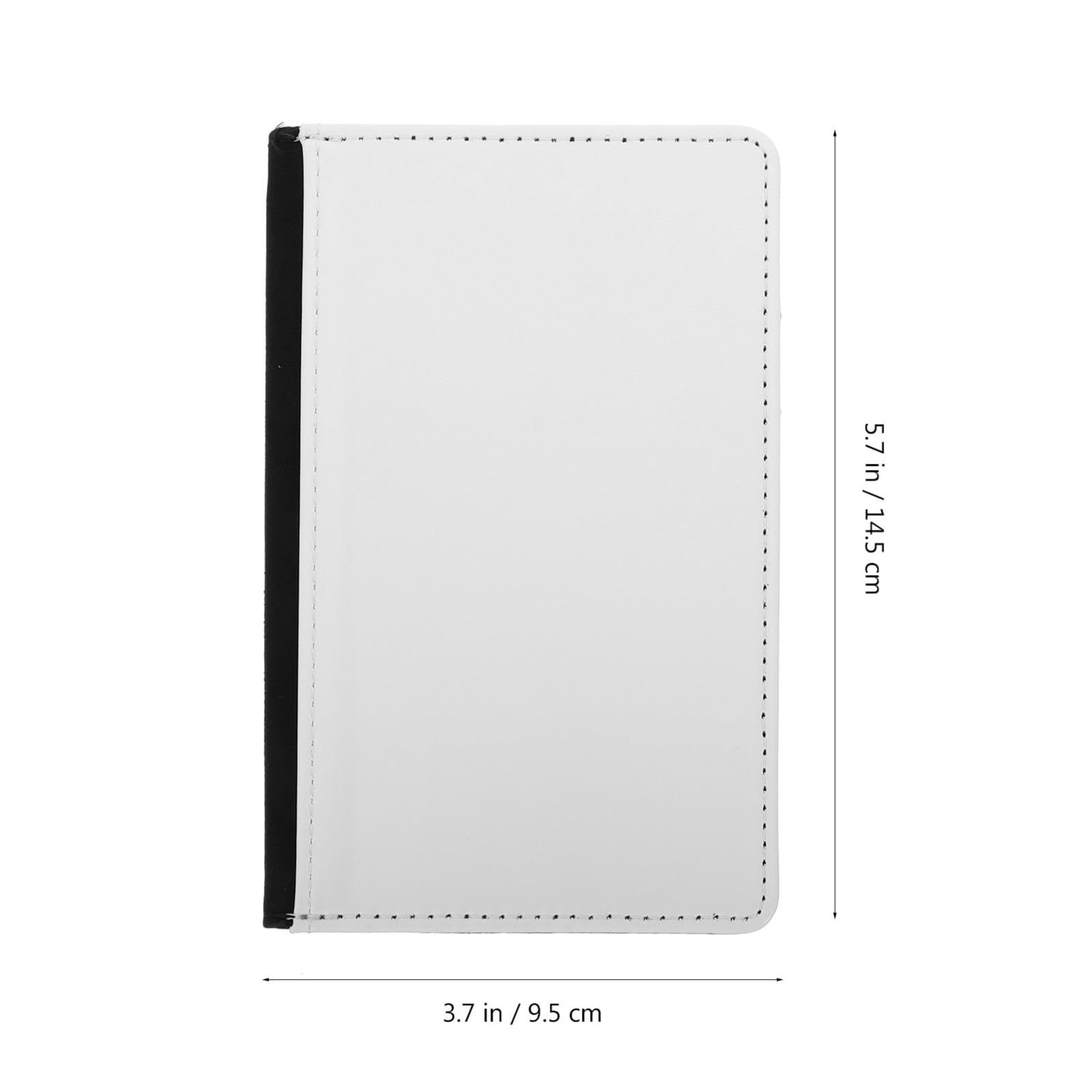 Porta Passaporto da Viaggio in Pelle Pu Nero Grande Capacità e Design Pratico, Elegante Set 3 Pezzi per Organizzare Documenti Durante i Viaggi