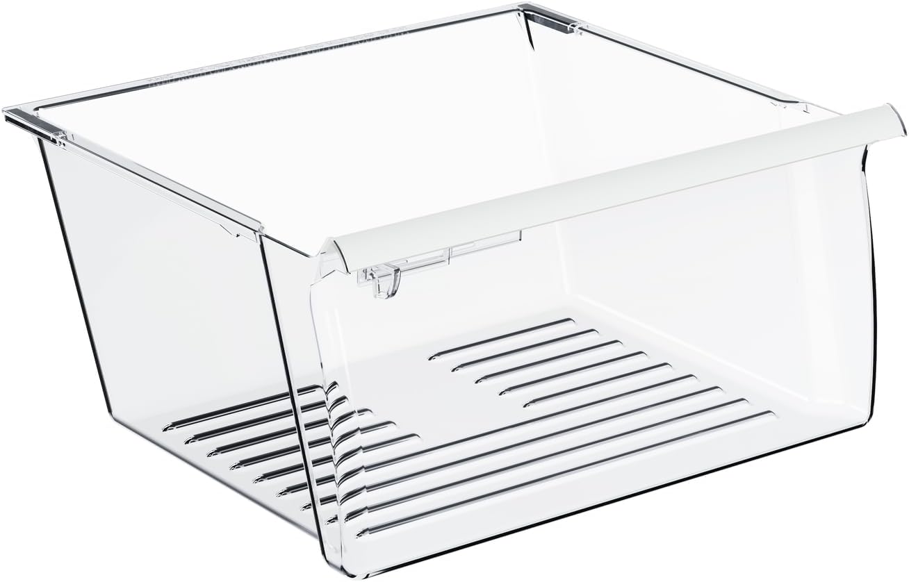 Upper Crisper Drawer for Whirlpool Refrigerator – Compatible with WRS322FDAW03 WRS322FDAW04 WRS325FDAB01 WRS325FDAB02 WRS325FDAB04 WRS325FDAB05 WRS325FDAB06 WRS325FDAD02 WRS325FDAM01 WRS325FDAM02