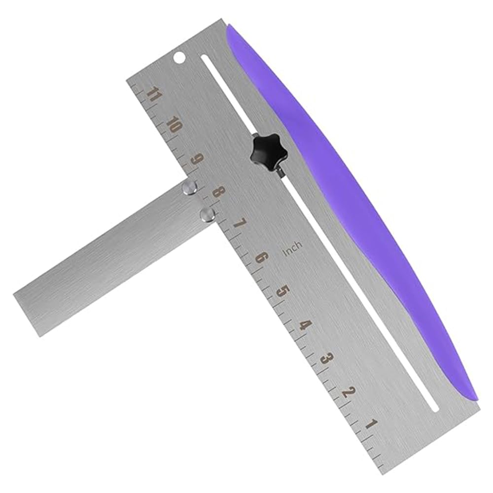 TOMVAES Cake Scraper, 12 Inch Adjustable Stainless Steel Cake Scraper, Cake Scraper Smoother Leveler, Smoother for Mousse Cheese Cream Cake Kitchen Spatula