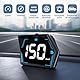 Head Up Display Auto，GPS Tacho mit weißem Display, Halterung und Geschwindigkeitsalarm Plug and Play, GPS Geschwindigkeitsmesser，HUD Display Auto Für alle Fahrzeuge geeignet
