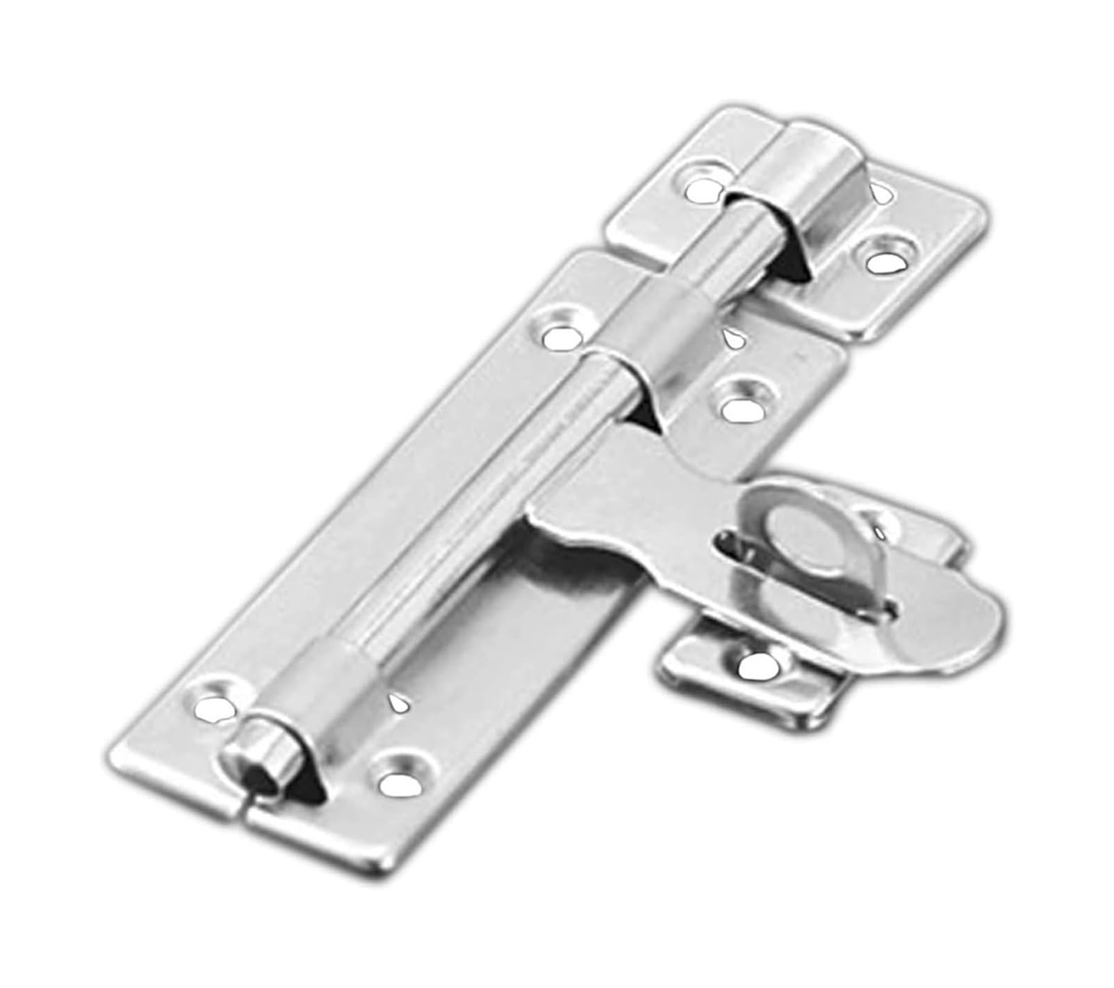 Door Lock Bolt, Stainless Steel Slide Gate Sliding Door Latch Barrel Bolt Lock(122mm)