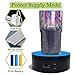 YVV Motorized Rotating Display Stand,Turner Cup Platform for Epoxy Glitter Tumbler, 360 Automatic Mute Rotating Turntable, Tumbler Making Supplies Spinner, Base for Product Video Show ,Balck 4.72in