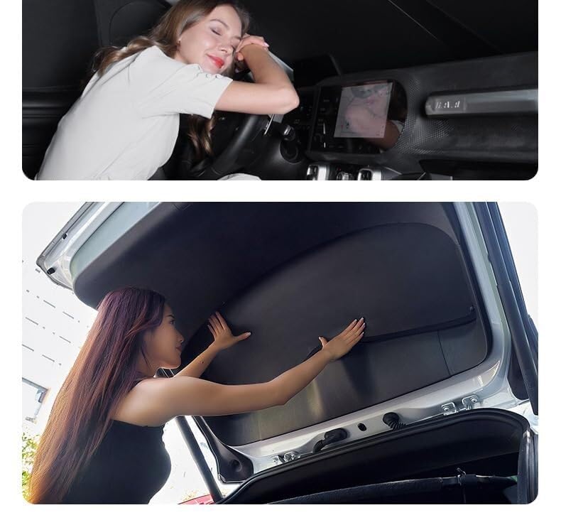 Tendine Tendina parasole per auto Per Skoda Per Karoq 2017-2021, 8 pezzi per parabrezza anteriore e posteriore(1 Piece of tail stop)