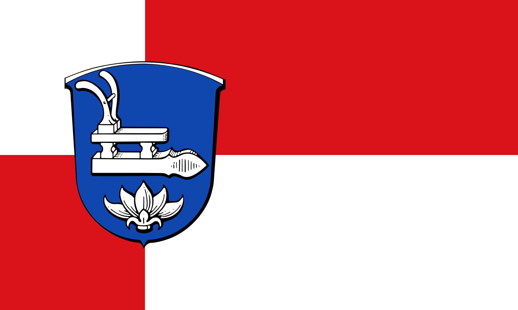Drapeau Burg Biblis Hesse Hissflagge anti-effilochage grand format pour vents forts