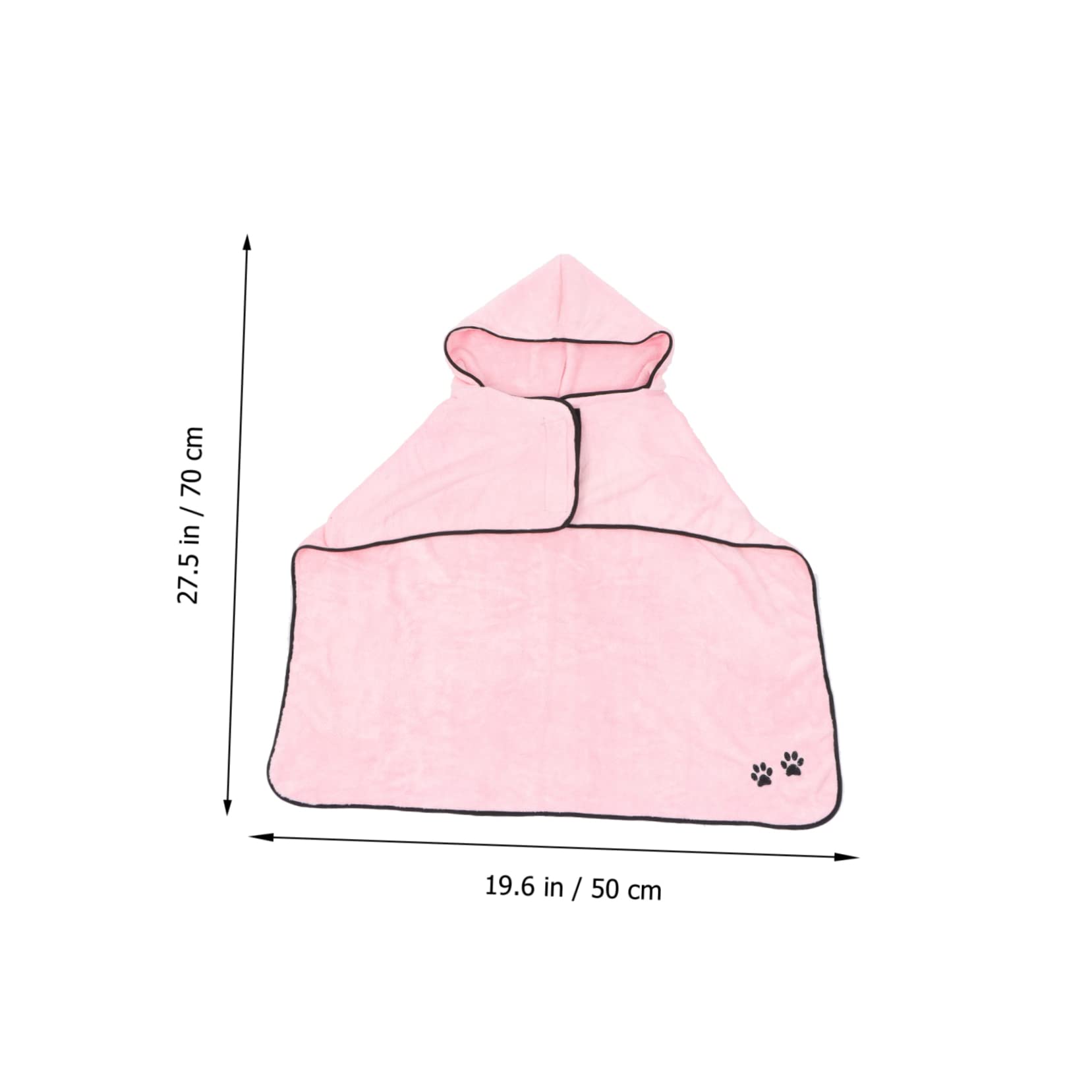 INOOMP 2pièces Peignoir Absorbant pour Animaux Serviette De Bain Rapide pour Chiens Et Matériau Et Confortable