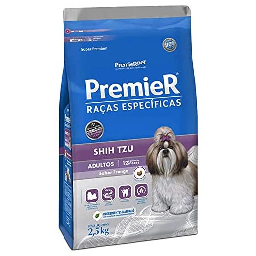 Ração Premier Shih Tzu Raças Específicas para Cães Adultos - 2,5kg