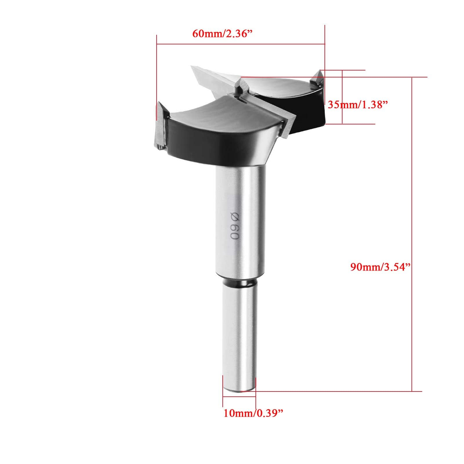 TOP-VIGOR 60mm Forstner Drill Bit - Image 2