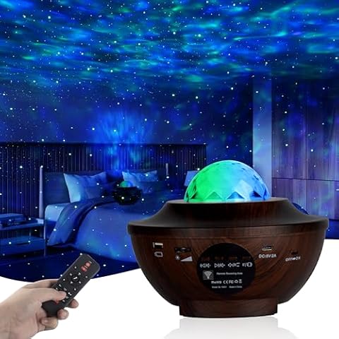 itayak Galaxy Star Projector,Nebula LED Night Light for Room Decor, Ocean Wave Starry Sky Light Projector for Bedroom Home Theater, Remote & Bluetooth Speaker, Christmas for Kids Boy Girl Adults Cover