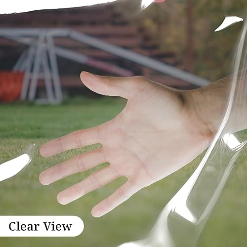 Miniatura 5 de Covers & all Lonas transparentes hechas de material de PVC recubierto de vinilo impermeable y resistente al desgarro, lona de 18 onzas, lona de 560