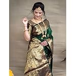Yashika-Womens-Zari-Woven-Cotton-Silk-Jacquard-Saree-With-Unstitched-Blouse-Material