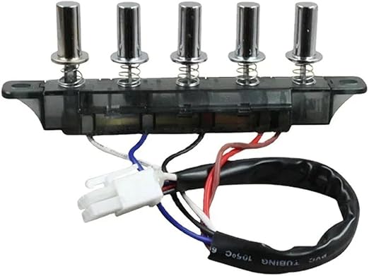 4/5 Button Old Range Hood Switch Button Universal Accessories Replacement Control Panel Kitchen Appliance Range Hood Parts(5-Button)
