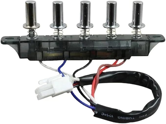 4/5 Button Old Range Hood Switch Button Universal Accessories Replacement Control Panel Kitchen Appliance Range Hood Parts(5-Button)