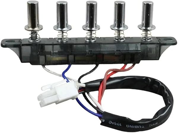 4/5 Button Old Range Hood Switch Button Universal Accessories Replacement Control Panel Kitchen Appliance Range Hood Parts(5-Button)