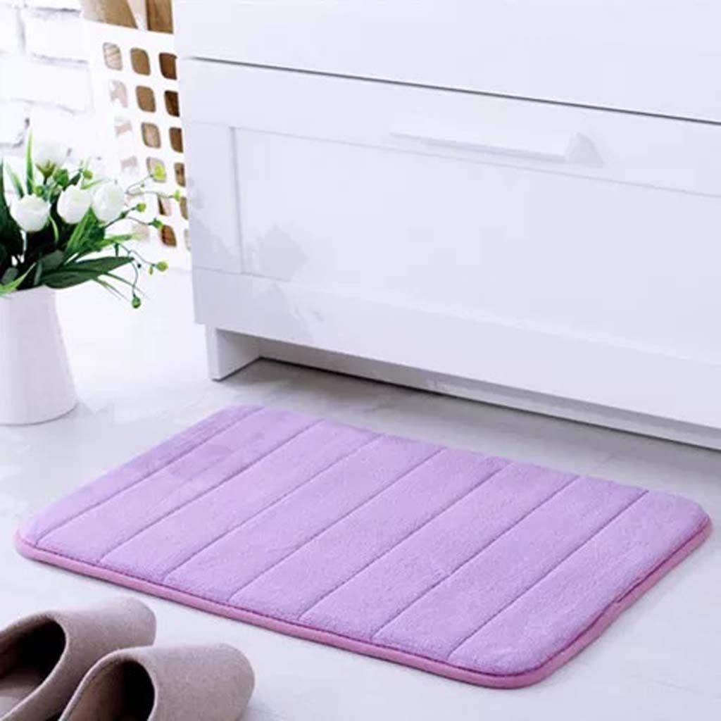 Tapis de salle de bain absorbant et antidérapant avec mousse à mémoire de forme