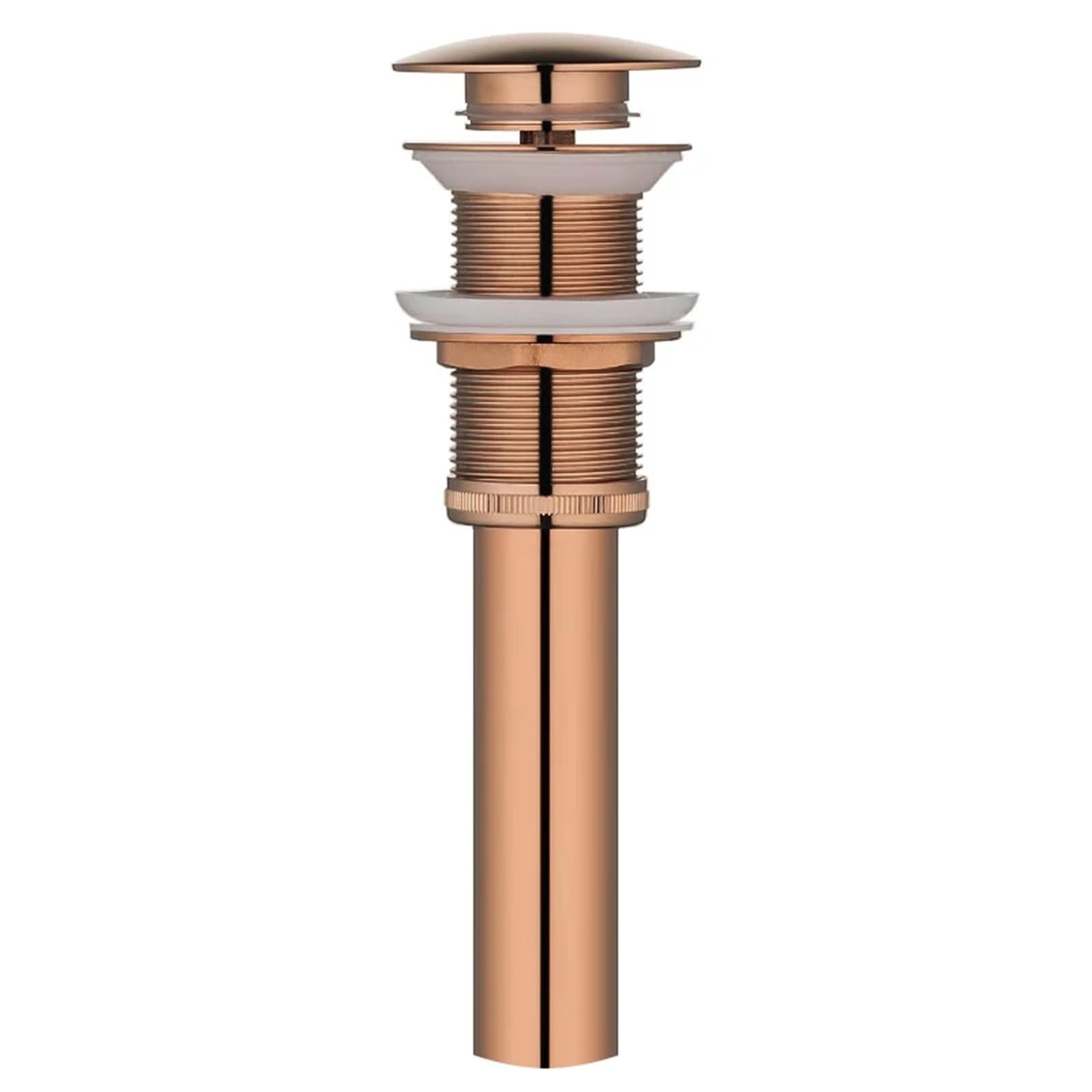 Rtbvghjik Rose Gold 1 Brushed Gold/Gold/Rose Gold/Black Brass Bathroom Basin Waste Pop Up Drain Vessel Sink Strainer Bath Accessories For Bathroom Sinks(Rose Gold 1)