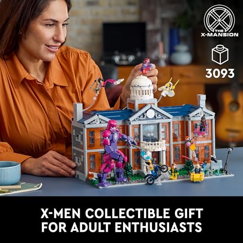 LEGO Marvel X-Men The X-Mansion Building Set - Marvel Collectibles DIY Craft Kit for Adults, Ages 18+ - Buildable Xavier Institute with 10 Minifigures - Gift Idea for Superhero Fans - 76294 - Image 3
